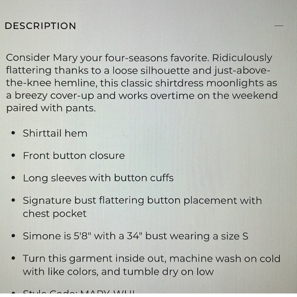 FRANK & EILEEN Mary Tee Lab Dress Sz Medium - Picture 3 of 14